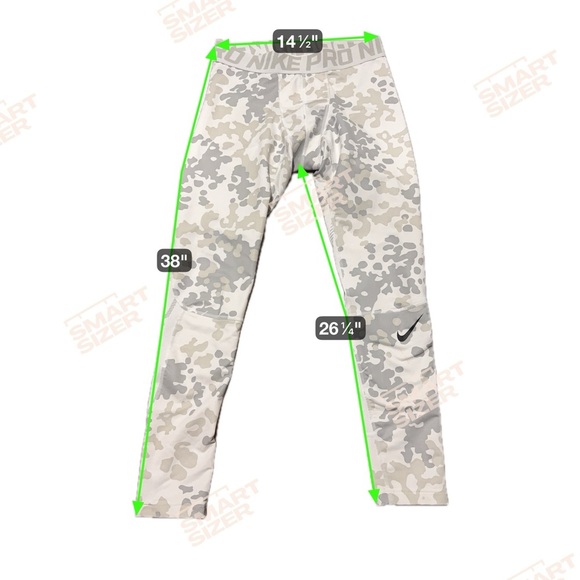 Nike Pro Athletic Performance White Camo Running Pants Men’s Size XL - Picture 3 of 11